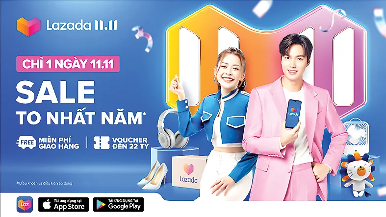 Lee Min Ho đồng hành Lazada trong Lễ hội mua sắm 11-11