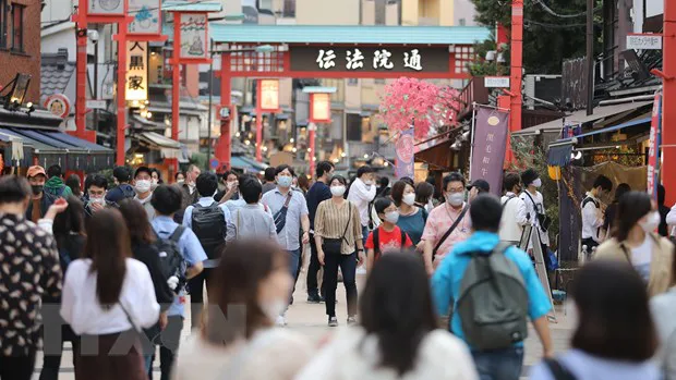 Người dân tại thủ đô Tokyo của Nhật Bản. Ảnh: TTXVN