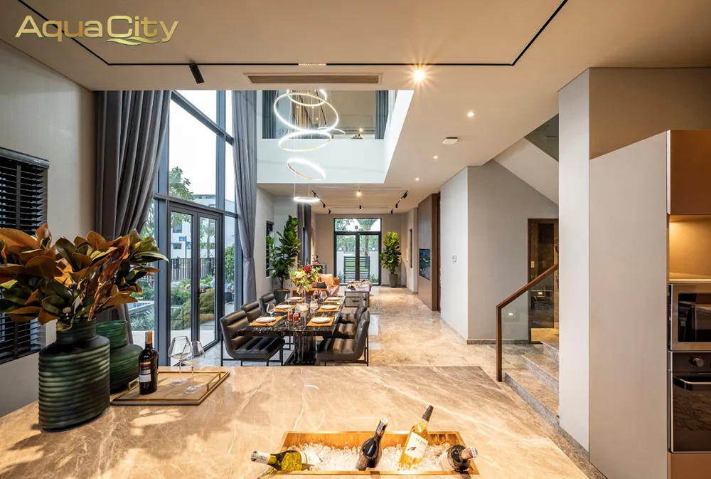 Độc đáo tour trải nghiệm biệt thự mẫu đô thị đảo Phượng Hoàng - Aqua City bằng đường sông ảnh 3