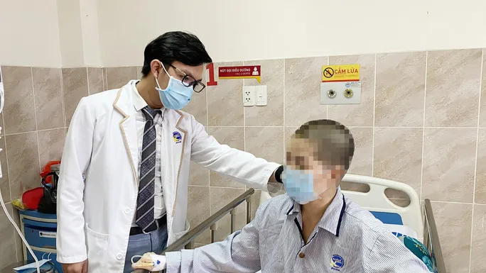 Nhờ được cấp cứu kịp thời chị T. không ảnh hưởng đến tính mạng. Ảnh: Bệnh viện cung cấp