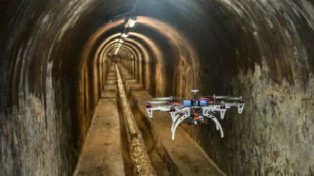 Dùng máy bay không người lái kiểm tra bên trong cống thoát nước
