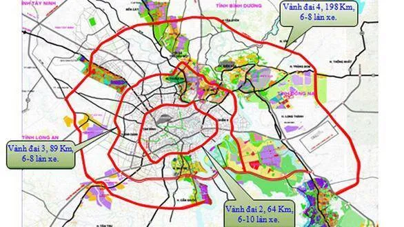 Vành đai 3 TPHCM sẽ giải quyết các điểm nghẽn giao thông từ TPHCM đi Long An, Bình Dương, Đồng Nai. Ảnh: Báo Giao Thông