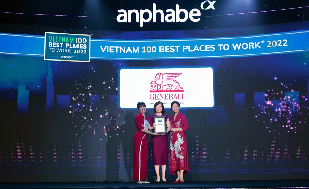 Generali tiếp tục được vinh danh là một trong những nơi làm việc tốt nhất Việt Nam
