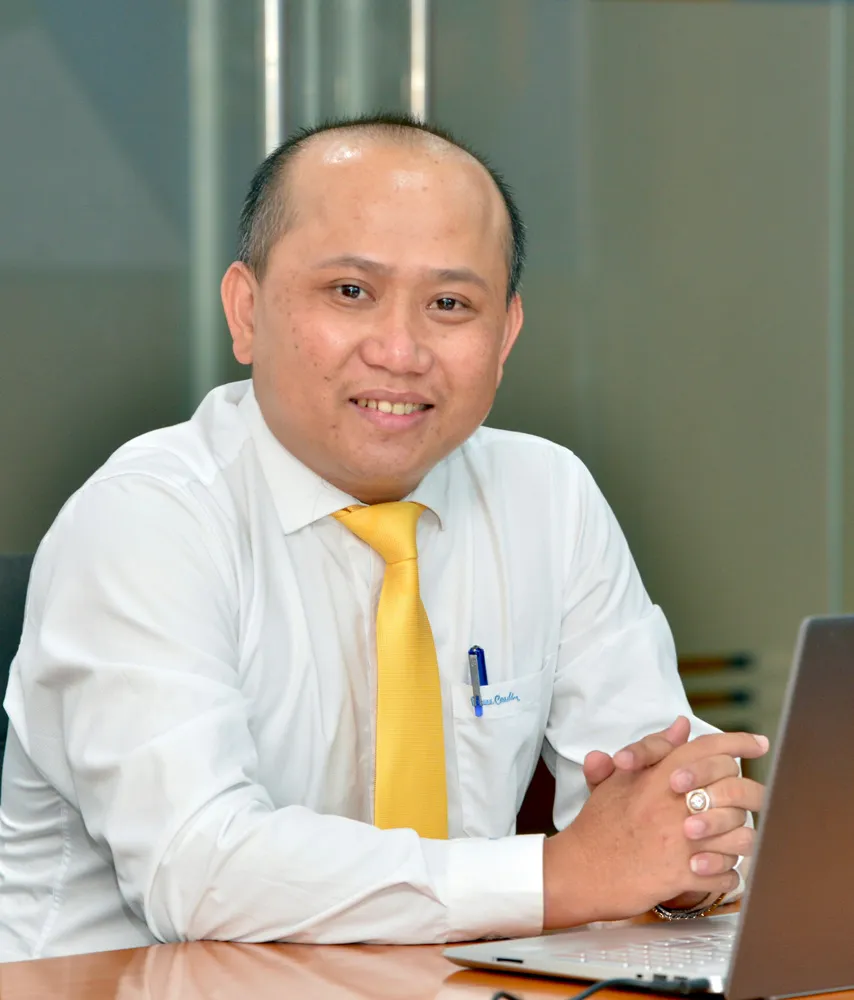 TS Mai Đức Toàn, Giám đốc Trung tâm Tuyển sinh - Truyền thông, Trường ĐH Gia Định tại buổi giao lưu. Ảnh: CAO THĂNG