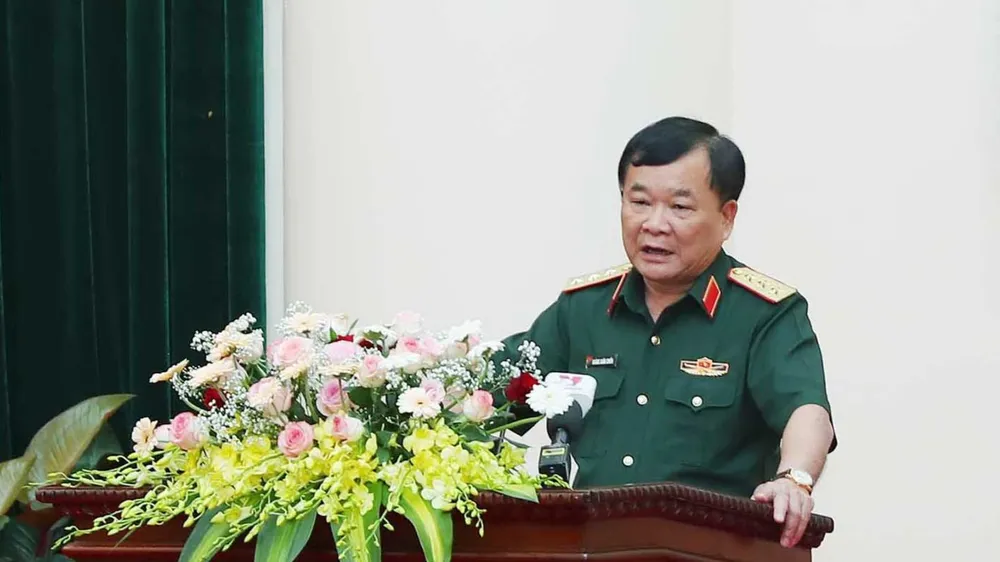 Thượng tướng Hoàng Xuân Chiến kết luận hội nghị. Ảnh: T.B.