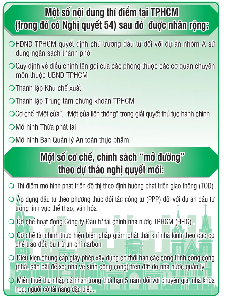 TPHCM tiên phong thí điểm cơ chế mới ảnh 1