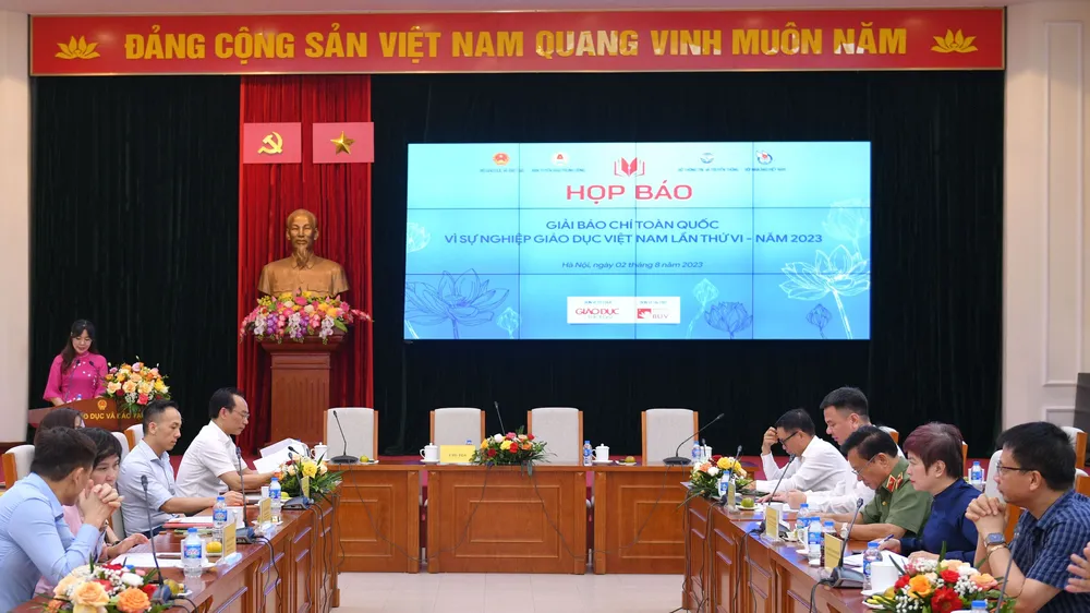 Họp báo về Giải báo chí toàn quốc Vì sự nghiệp Giáo dục Việt Nam - năm 2023