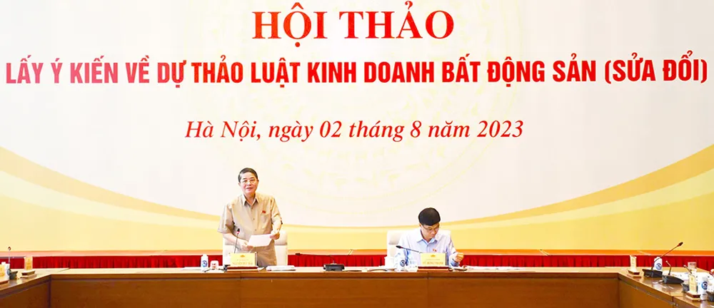 Phó Chủ tịch Quốc hội Nguyễn Đức Hải chủ trì hội thảo