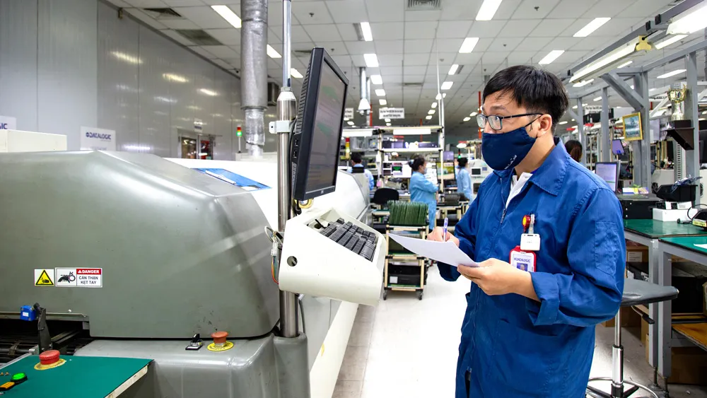 Công ty Datalogic Việt Nam sản xuất tại Khu công nghệ cao TPHCM. Ảnh: HOÀNG HÙNG
