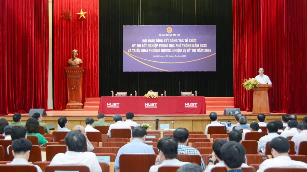 Hội nghị tổng kết công tác thi tốt nghiệp THPT 2023, triển khai công tác thi tốt nghiệp THPT 2024