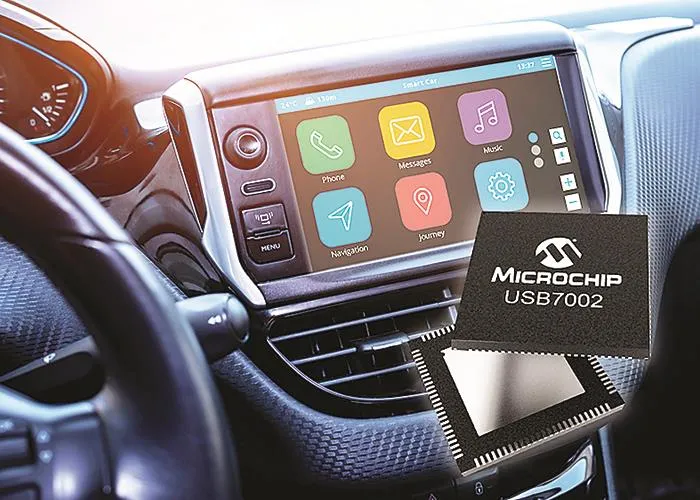 Vi mạch USB 3.1 SmartHub hỗ trợ Type-C™ đầu tiên đạt tiêu chuẩn dành cho ô tô