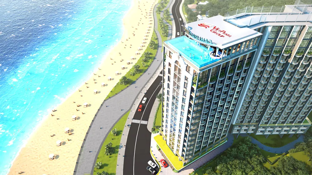 Oyster Gành Hào có địa thế “tựa sơn, hướng thủy”