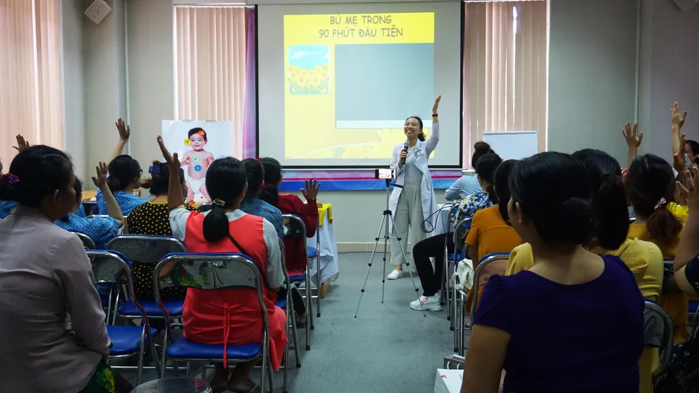 Hưởng ứng Tuần lễ thế giới nuôi con bằng sữa mẹ ảnh 1