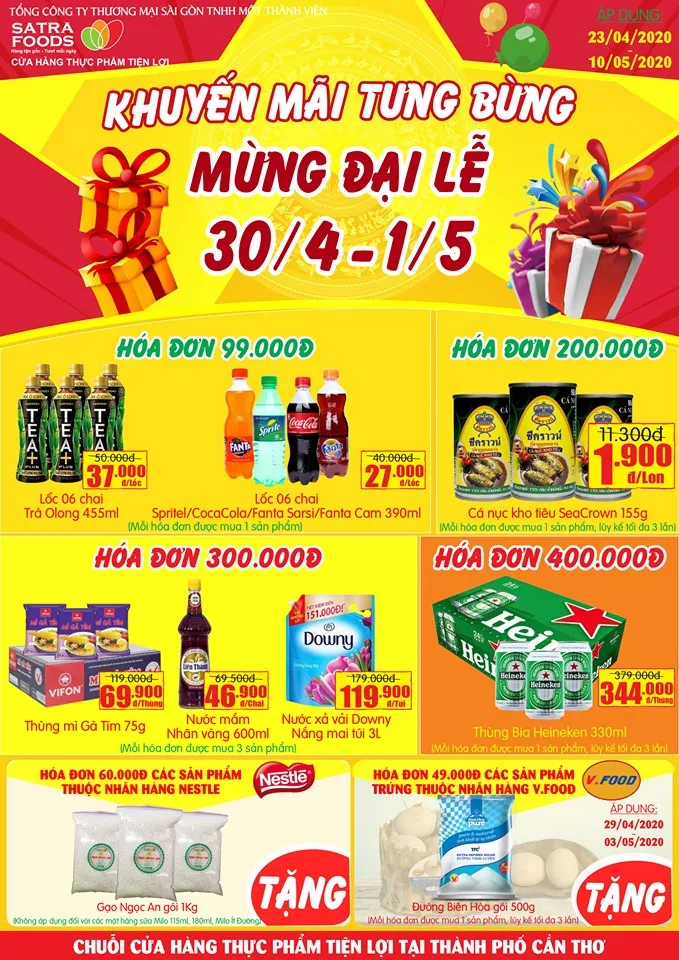 Nhiều chương trình khuyến mại hấp dẫn dịp 30-4 – 1-5 tại hệ thống bán lẻ Satra ảnh 2