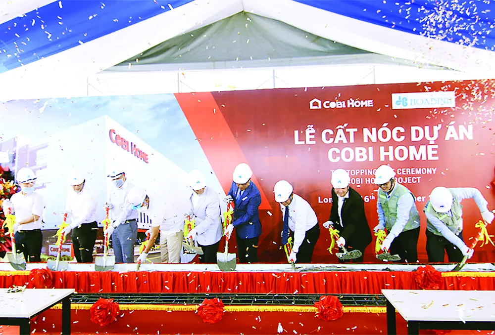 Cất nóc dự án Trung tâm thương mại Cobi Home ảnh 2
