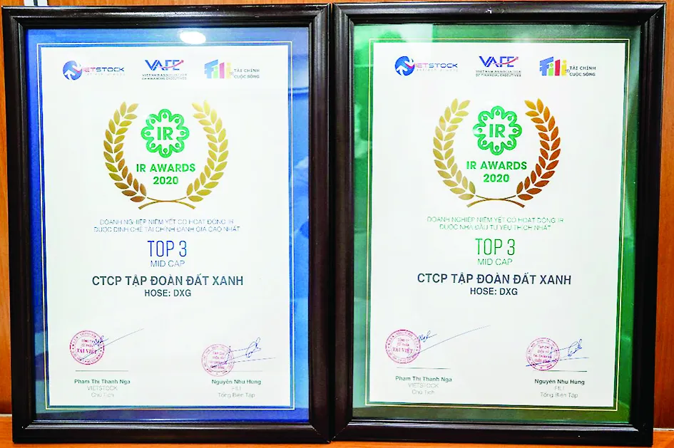 Tập đoàn Đất Xanh lập cú đúp giải thưởng tại IR Awards 2020 ảnh 1