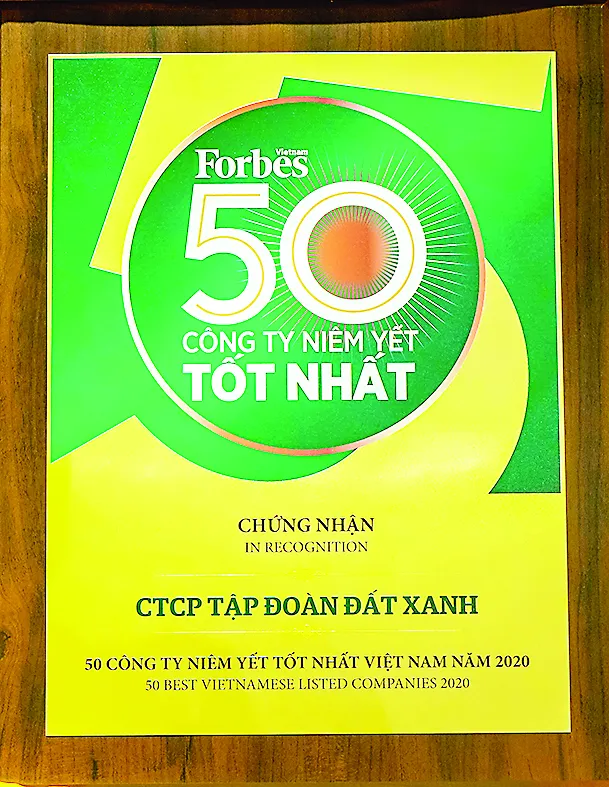 Tập đoàn Đất Xanh được vinh danh “Tốp 50 công ty niêm yết tốt nhất Việt Nam 2020” ảnh 2