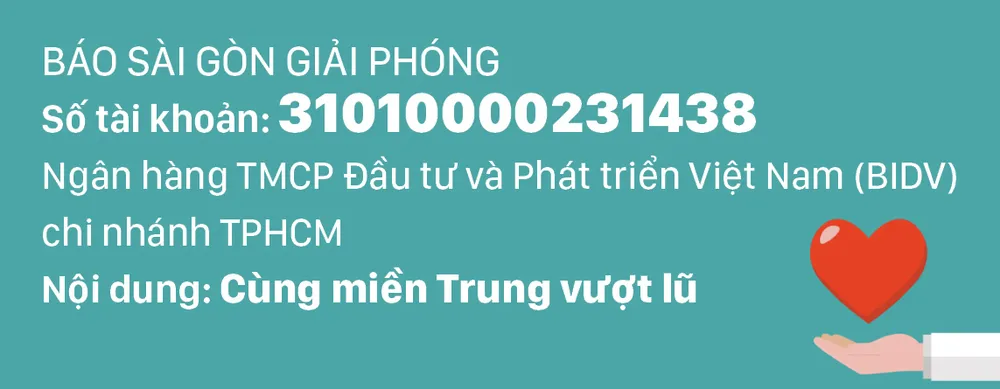 Cùng miền Trung vượt lũ ảnh 1