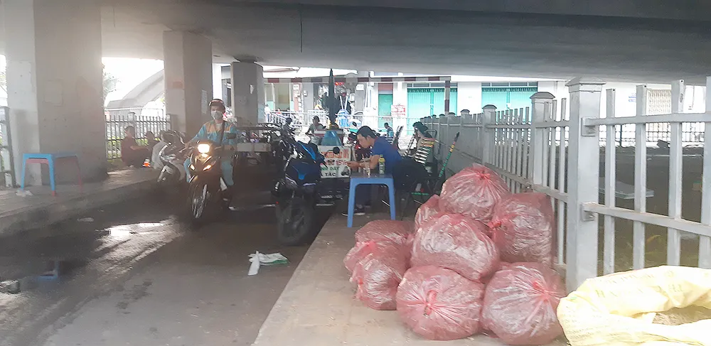 Vô tư chiếm dụng gầm cầu ảnh 3