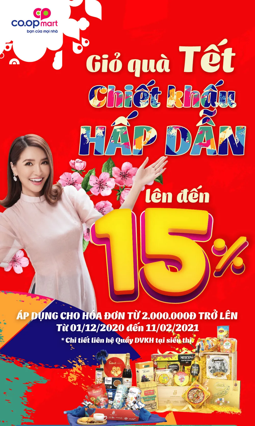 Co.opmart bắt đầu rầm rộ giảm giá hàng tết, chiết khấu mạnh cho đơn hàng giỏ quà  ảnh 2