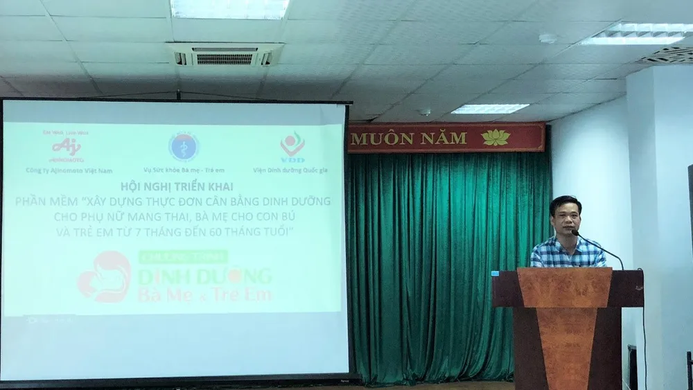 Bộ Y tế triển khai phần mềm Xây dựng thực đơn dinh dưỡng cho mẹ và bé tại Hà Tĩnh ảnh 1