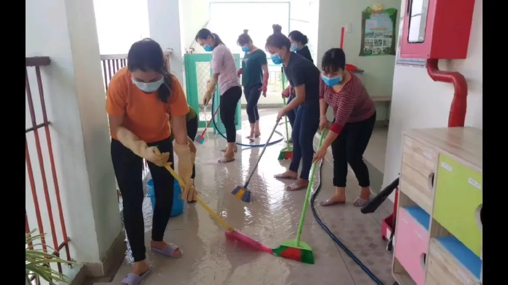 Trường học sẵn sàng đón học sinh trở lại ảnh 1