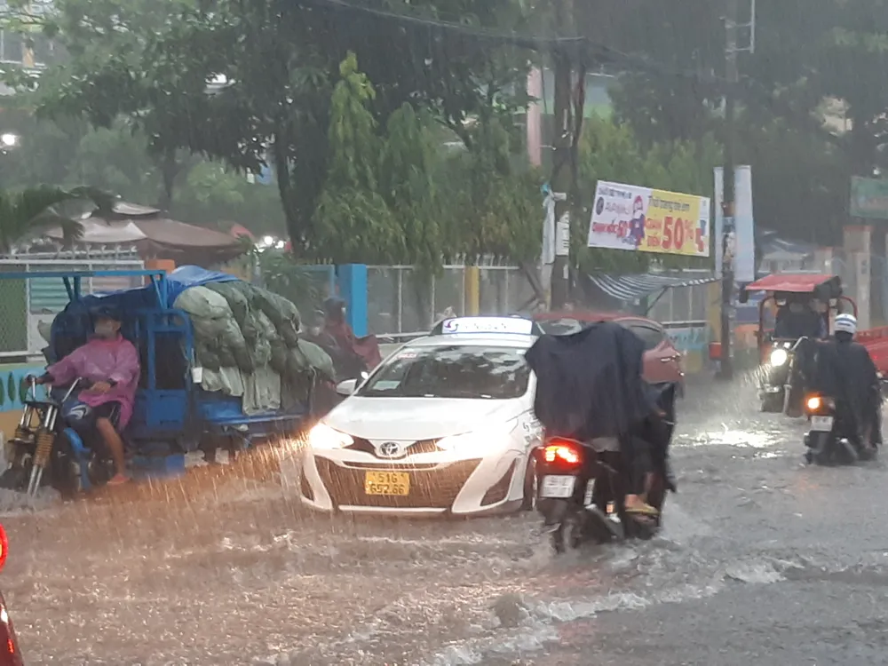TPHCM: Mưa to, gây ngập trên diện rộng  ảnh 3