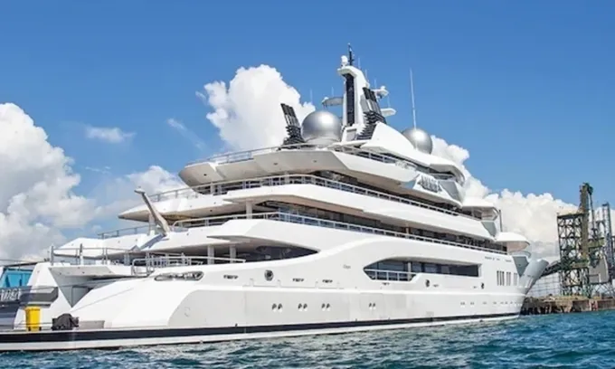 Siêu du thuyền Amadea. Ảnh tư liệu: AP