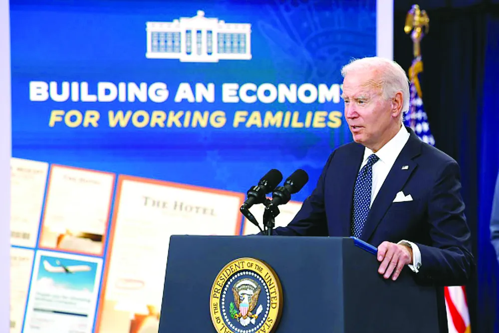 Tổng thống Mỹ Joe Biden trong một cuộc họp về kinh tế Mỹ