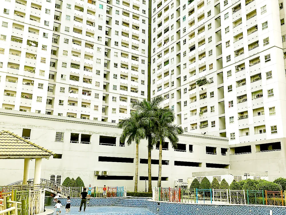 Một góc cụm chung cư nhà ở xã hội tại huyện Bình Chánh, TPHCM