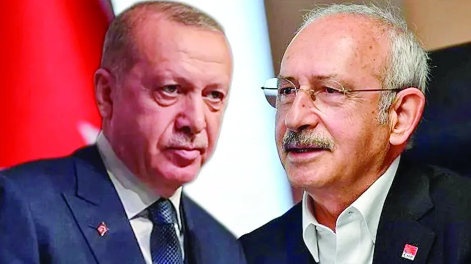 Tổng thống Thổ Nhĩ Kỳ Recep Tayyip Erdogan (trái) và ứng viên Kemal Kilicdaroglu Tổng thống Thổ Nhĩ Kỳ Recep Tayyip Erdogan (trái) và ứng viên Kemal Kilicdaroglu