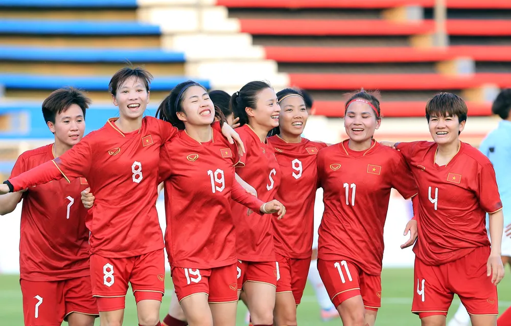 Các nữ tuyển thủ bóng đá Việt Nam sẵn sàng cho trận chung kết Các nữ tuyển thủ bóng đá Việt Nam sẵn sàng cho trận chung kết