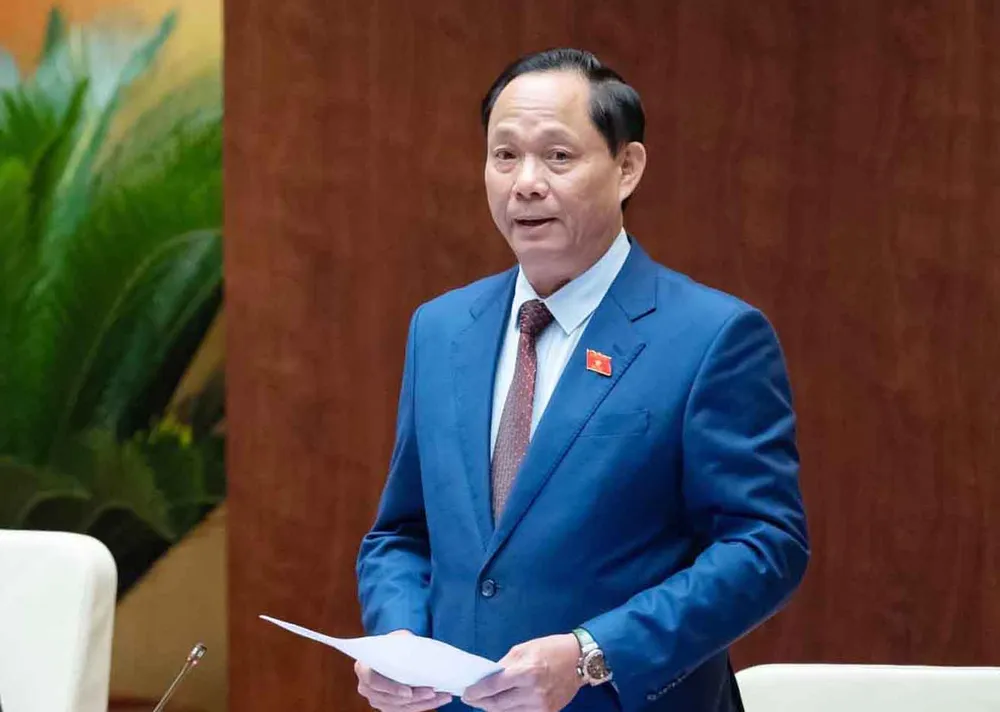 Thượng tướng Trần Quang Phương, Phó Chủ tịch Quốc hội kết luận phiên họp của Quốc hội, sáng 27-5. Ảnh: VIẾT CHUNG Thượng tướng Trần Quang Phương, Phó Chủ tịch Quốc hội kết luận phiên họp của Quốc hội, sáng 27-5. Ảnh: VIẾT CHUNG