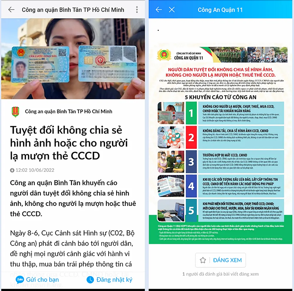 Công an thường xuyên sử dụng mạng xã hội cảnh báo người dân cảnh giác trước tình trạng lừa đảo