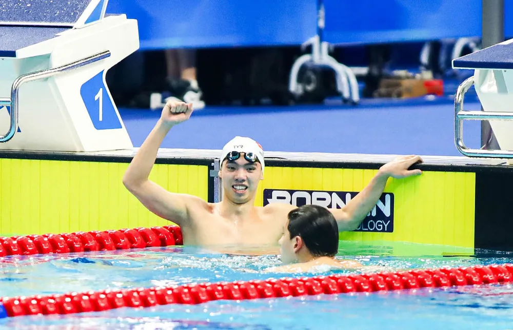 “Kình ngư “Nguyễn Huy Hoàng giành suất dự Olympic Paris 2024. Ảnh: P.MINH