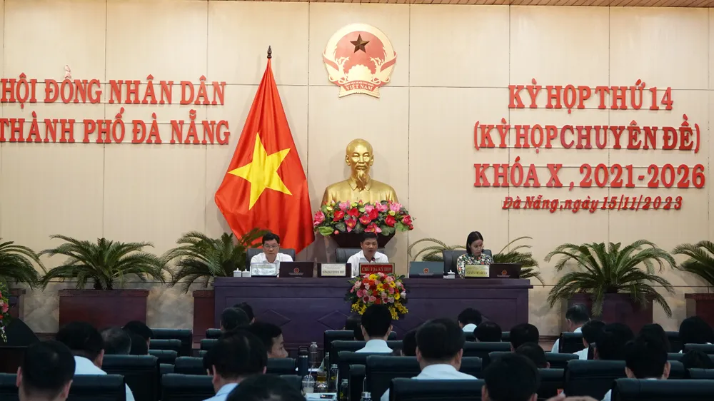 Kỳ họp thứ 14 (Kỳ họp chuyên đề), HĐND TP Đà Nẵng khóa X, nhiệm kỳ 2021-2026. Ảnh: XUÂN QUỲNH