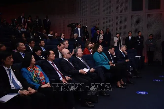 Tổng Bí thư, Chủ tịch nước Tô Lâm dự Diễn đàn doanh nghiệp Pháp ngữ về đổi mới, sáng tạo. Ảnh: TTXVN