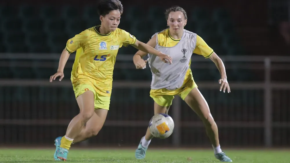 CLB nữ TPHCM đã thay mới các cầu thủ ngoại binh so với vòng bảng. Ảnh: THANH QUỐC