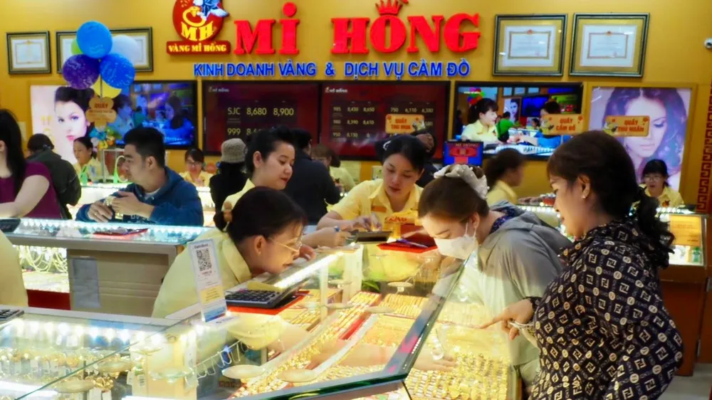 Chiều 16-4, giá vàng miếng SJC lên 115,5 triệu đồng/lượng