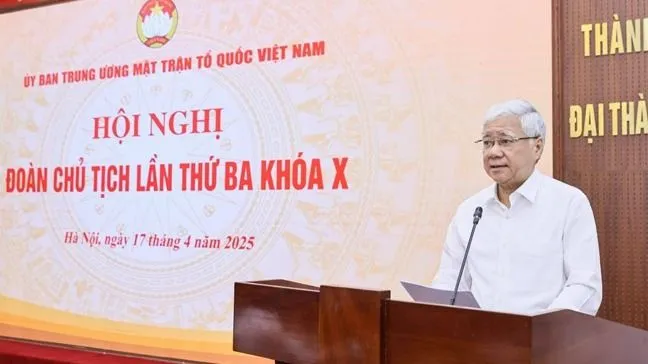 Chủ tịch Ủy ban Trung ương MTTQ Việt Nam Đỗ Văn Chiến