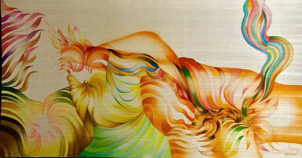 Một tác phẩm trưng bày trong triển lãm