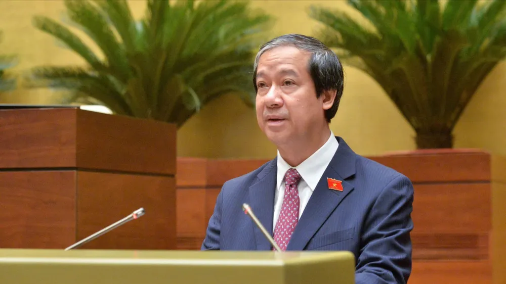 Bộ trưởng Bộ GD-ĐT Nguyễn Kim Sơn. Ảnh: VIẾT CHUNG