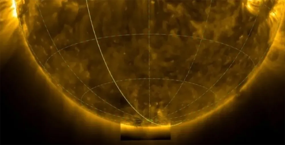 Cực Nam của Mặt trời. Ảnh: ESA