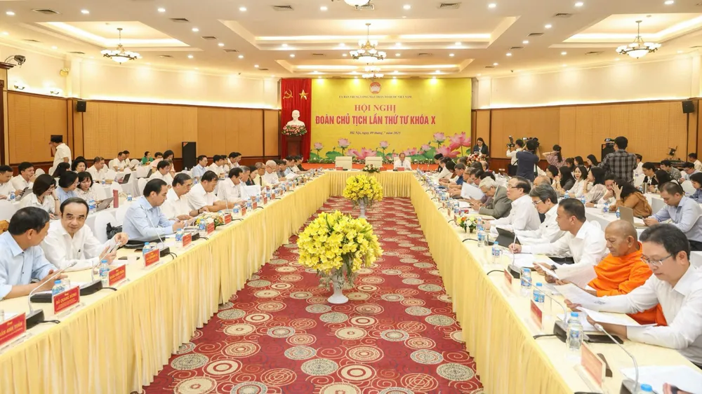 Ủy ban Trung ương MTTQ Việt Nam tổ chức hội nghị Đoàn Chủ tịch lần thứ tư, khóa X, nhiệm kỳ 2024-2029