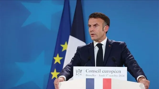 Tổng thống Pháp Emmanuel Macron. Nguồn: THX/TTXVN