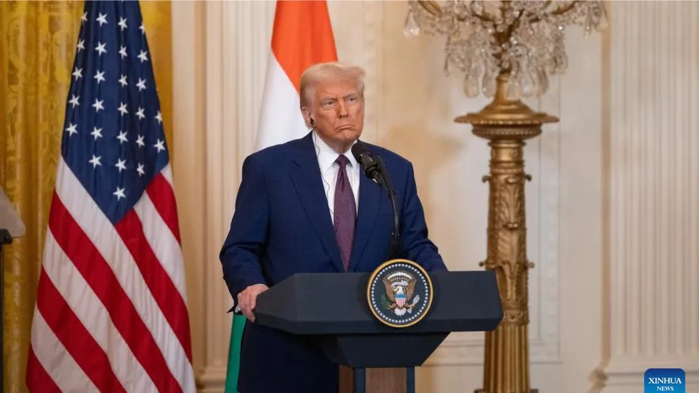 Tổng thống Mỹ Donald Trump. Ảnh: XINHUA 