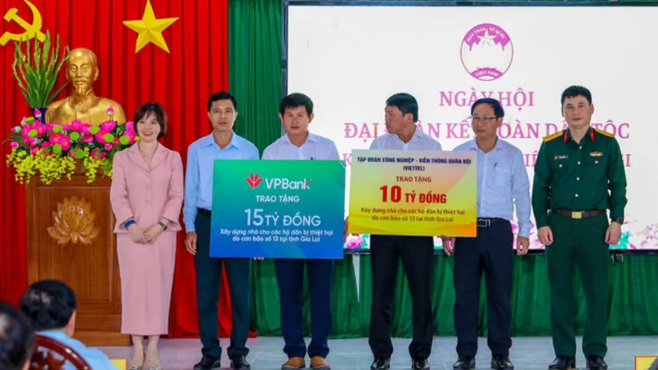  VPBank tặng kinh phí xây dựng nhà cho các hộ dân bị thiệt hại tại Gia Lai
