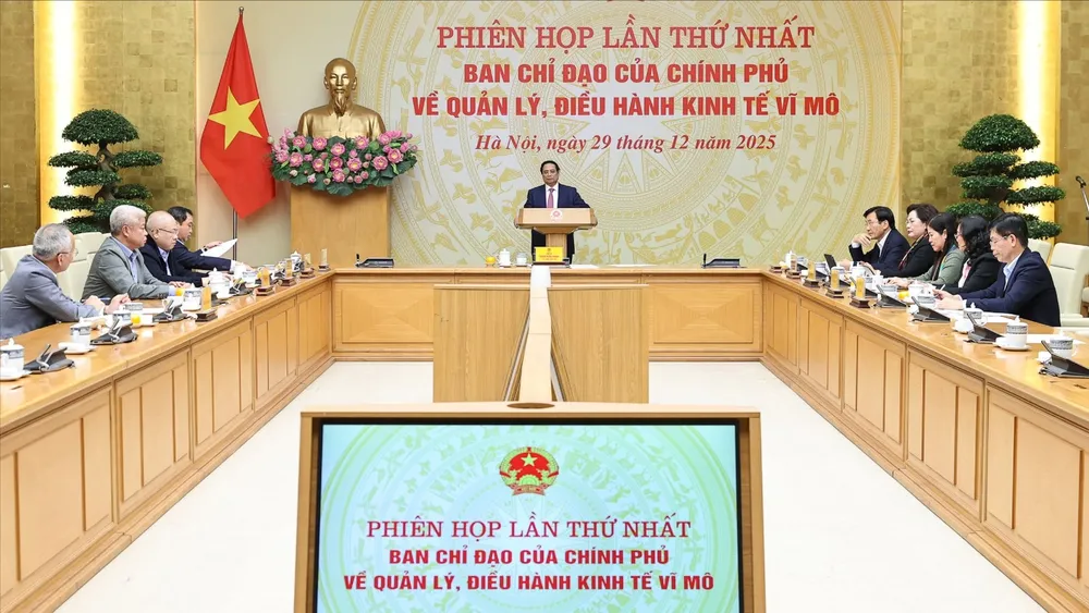 Thủ tướng Phạm Minh Chính, Trưởng Ban Chỉ đạo của Chính phủ về quản lý, điều hành kinh tế vĩ mô đã chủ trì Phiên họp lần thứ nhất của Ban Chỉ đạ.jpg