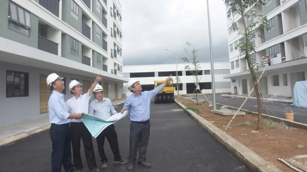 Dự án nhà ở xã hội khu dân cư Sonadezi Hữu Phước (xã Ngãi Giao, TPHCM) vừa hoàn thành. Ảnh: QUANG VŨ