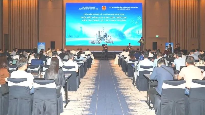 Diễn đàn Phòng vệ thương mại năm 2026. Ảnh: LAN MINH